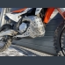 Skid plate with exhaust guard with plastic bottom for 2T KTM, Husqvarna, Gasgas 2024-2025.